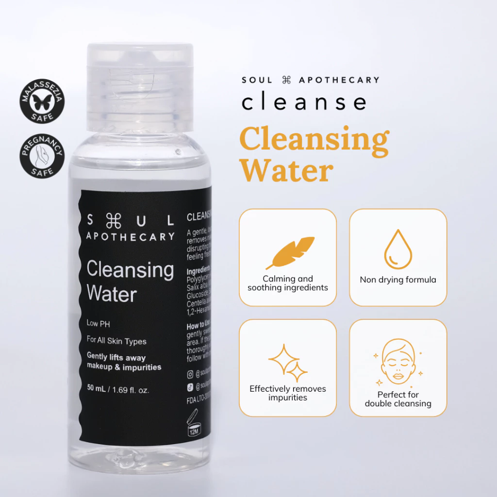 Soul Apothecary CLEANSE Cleansing Water | Centella & Willow Bark Gentle Micellar Cleansing Water