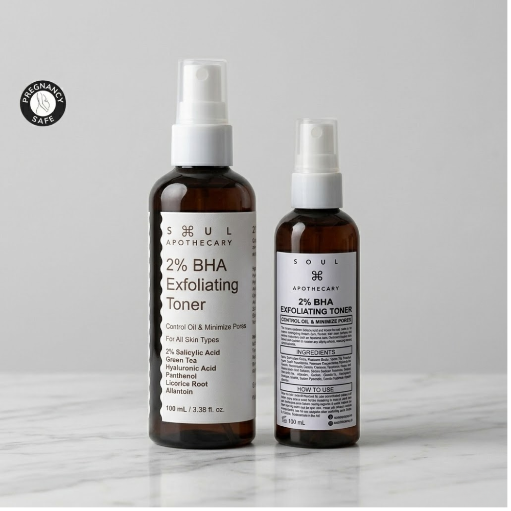 Soul Apothecary 2% BHA Exfoliating Toner | Salicylic Acid + Green Tea Acne Toner