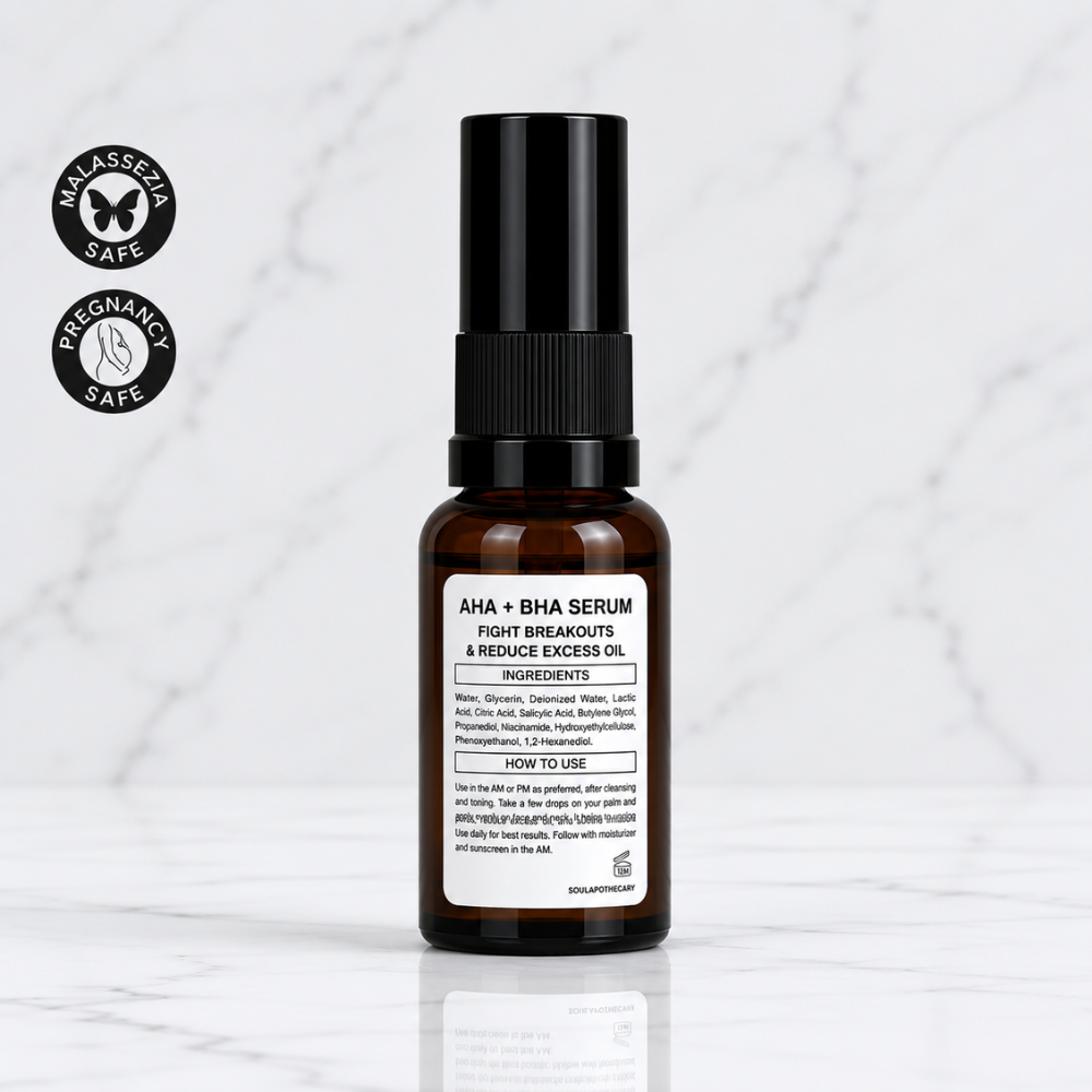 Soul Apothecary AHA + BHA Serum | 6% AHA + 2% BHA Exfoliating Serum