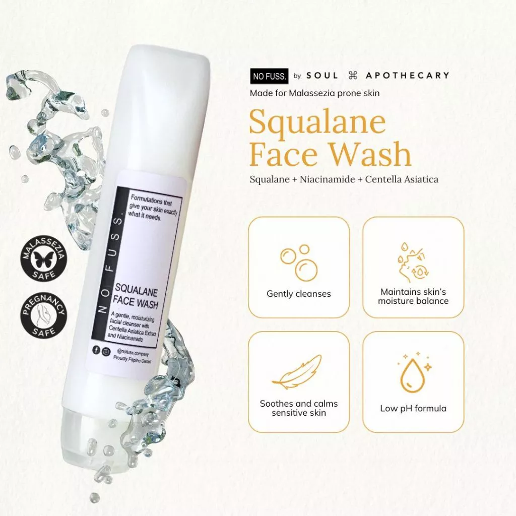 No Fuss Squalane Face Wash | Low pH Gentle Moisturizing Cleanser (35ml / 60ml)